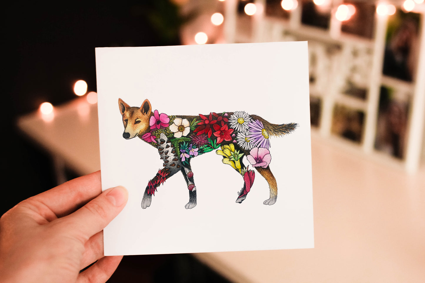 Watercolour Dingo Greeting Card