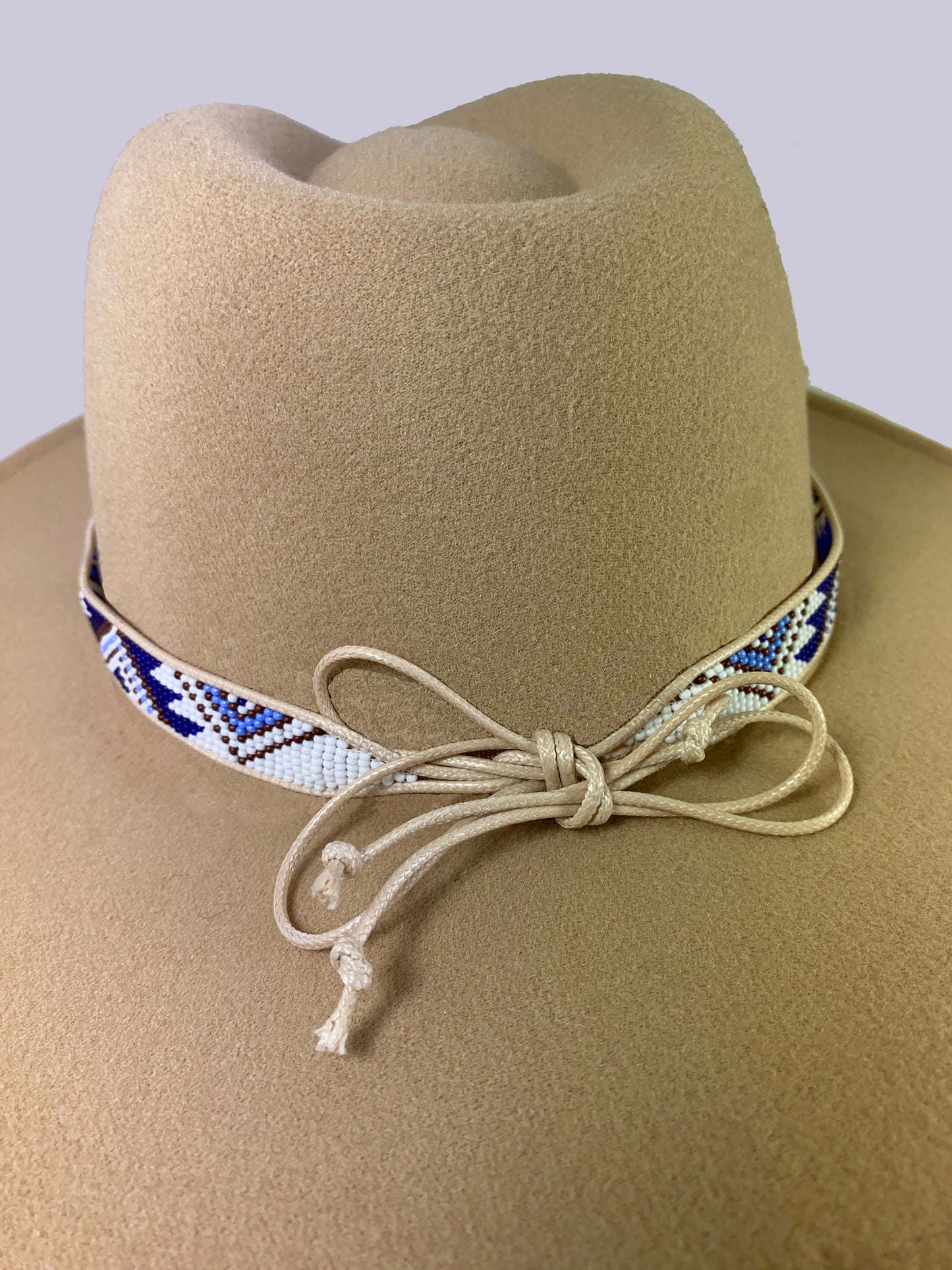 Hat Band - White & Blue