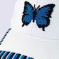 Beaded Cap - Blue Ulysses Butterfly