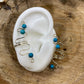 Silver Wavy and Beads Ear Cuffs (no piercings required)