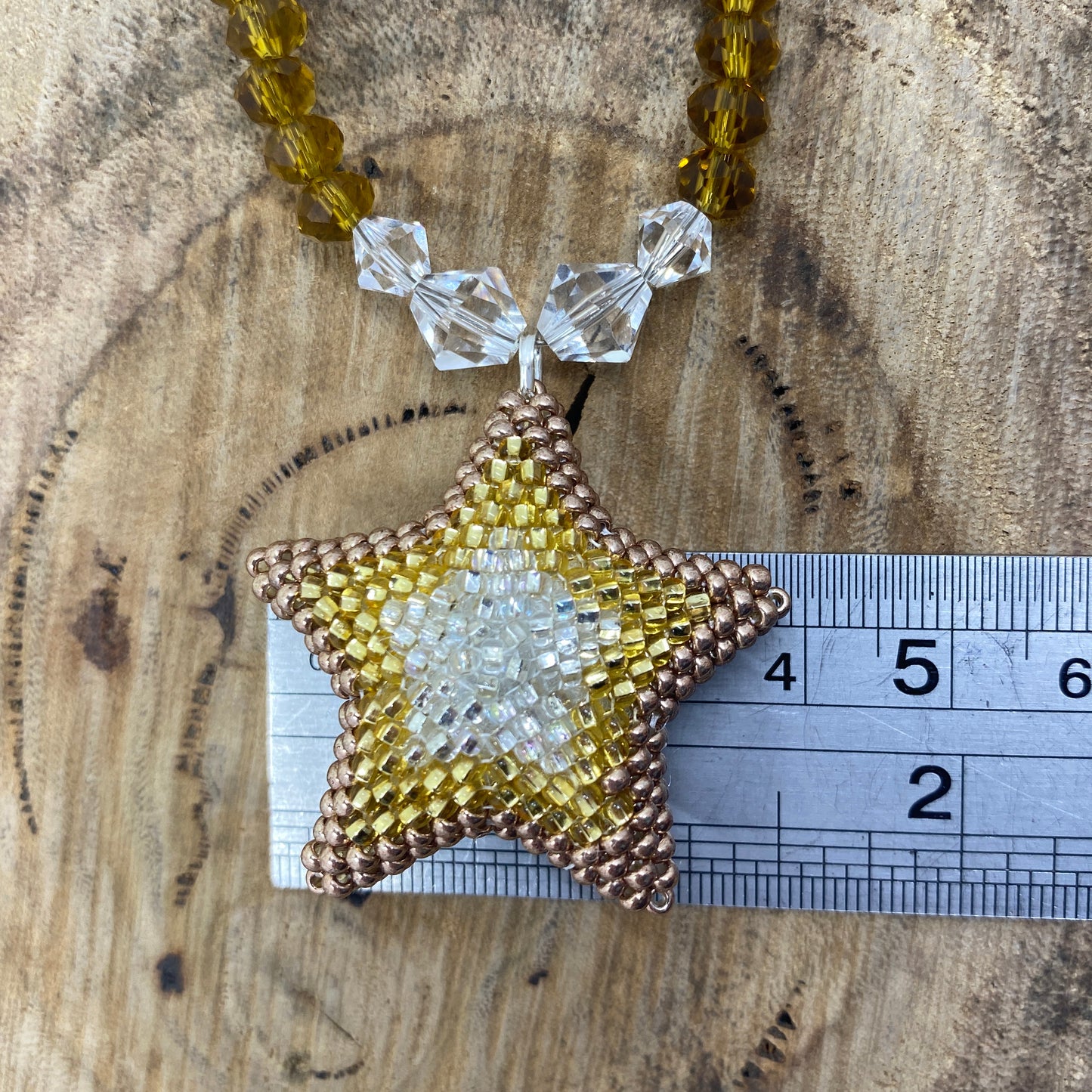 Star 3D Earrings and Necklace Set - Christmas - Gold