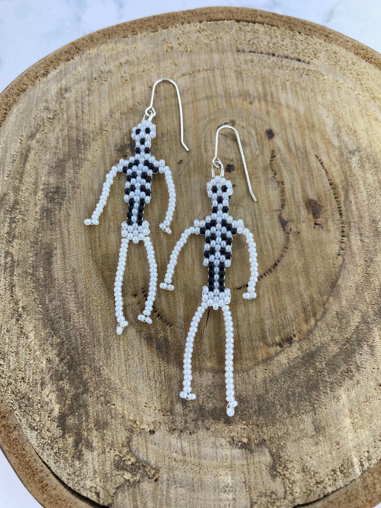 Skeleton Beaded Earrings