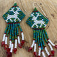 Christmas Beaded Earrings - Reindeer