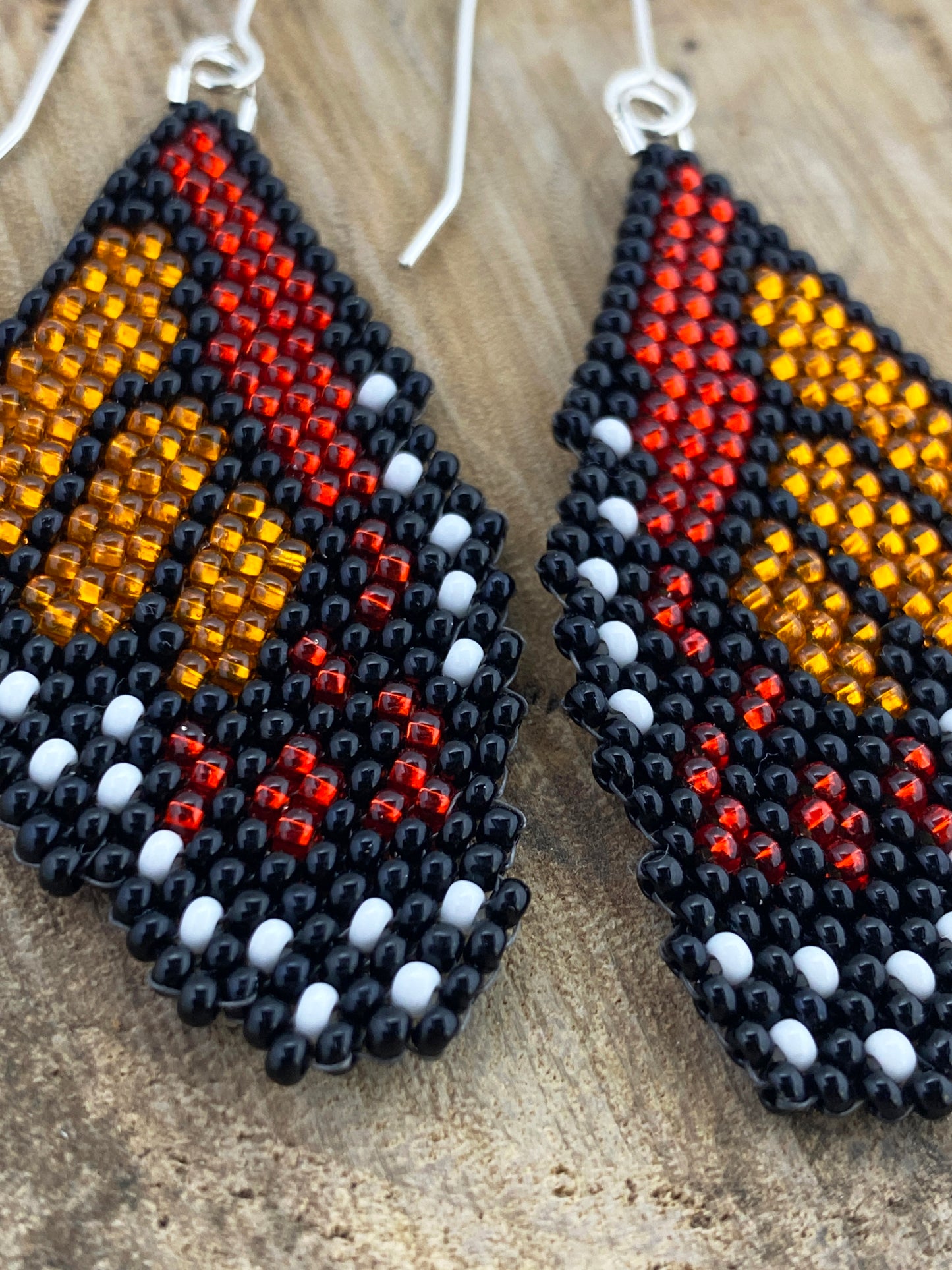 Butterfly Wing Beaded Earrings