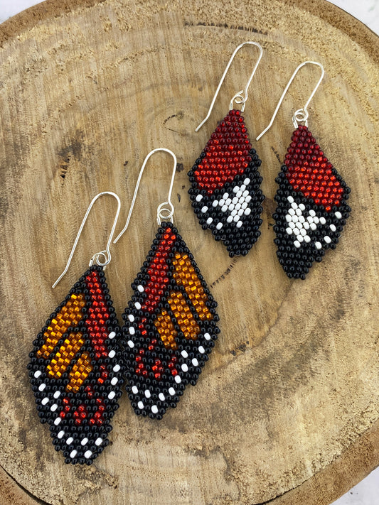 Butterfly Wing Beaded Earrings