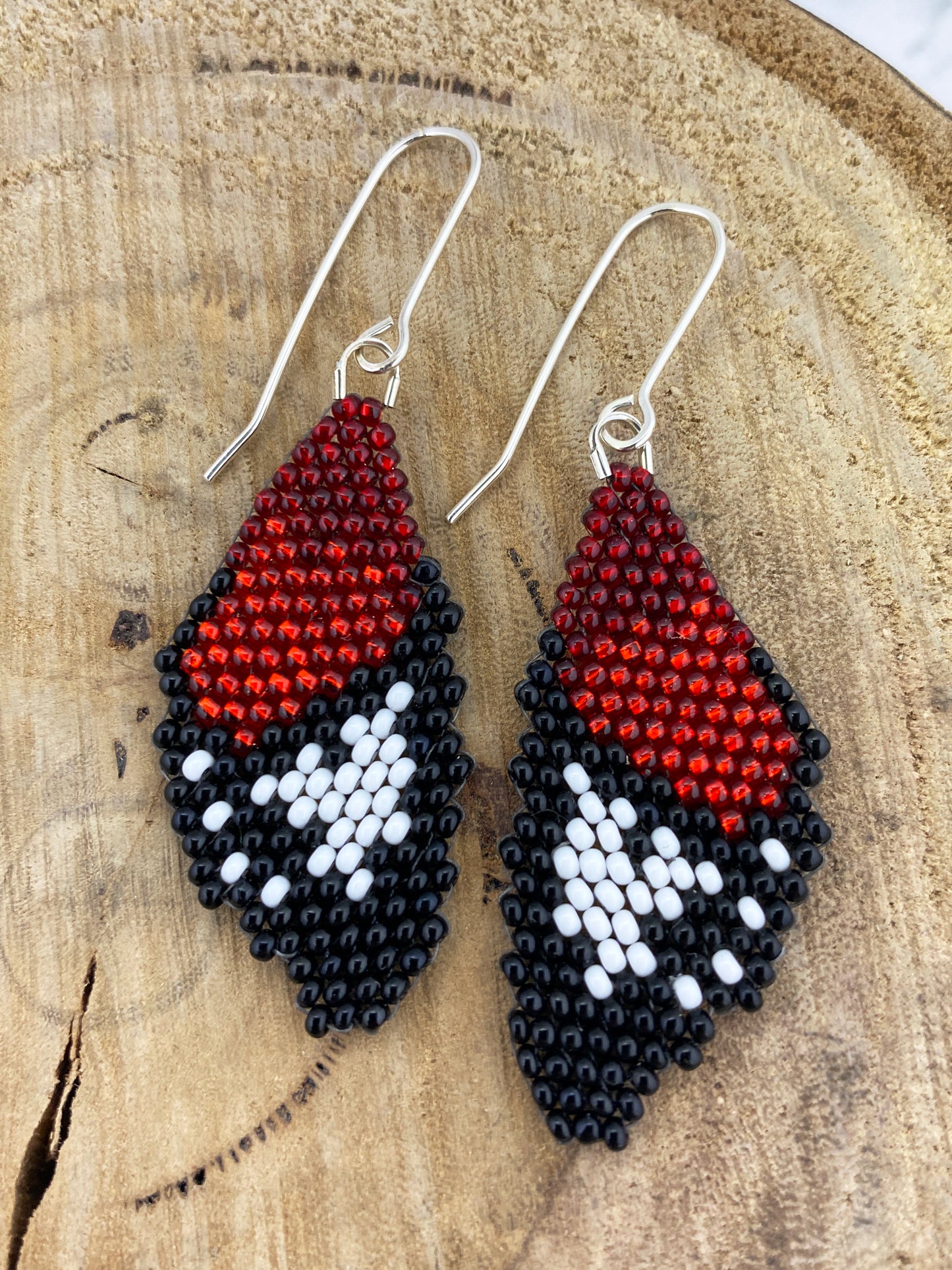 Butterfly Wing Beaded Earrings