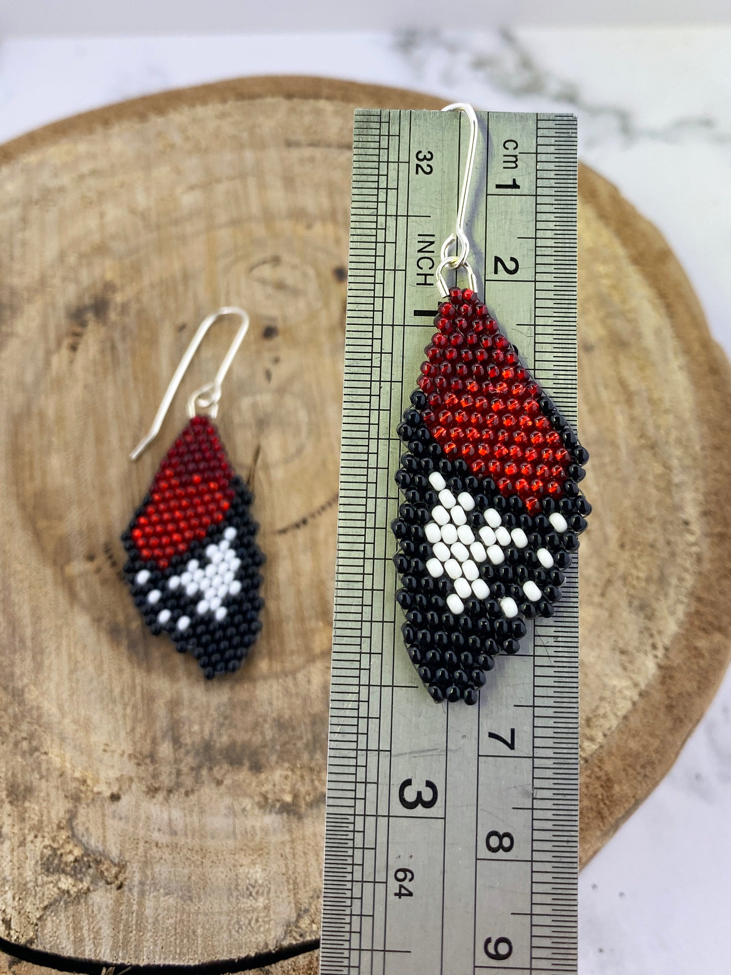 Butterfly Wing Beaded Earrings