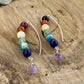 Rainbow Chakra Dangle Earrings