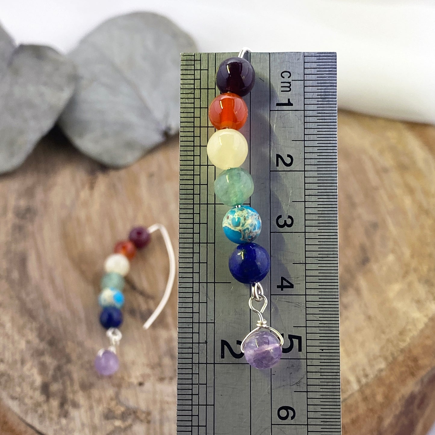 Rainbow Chakra Dangle Earrings