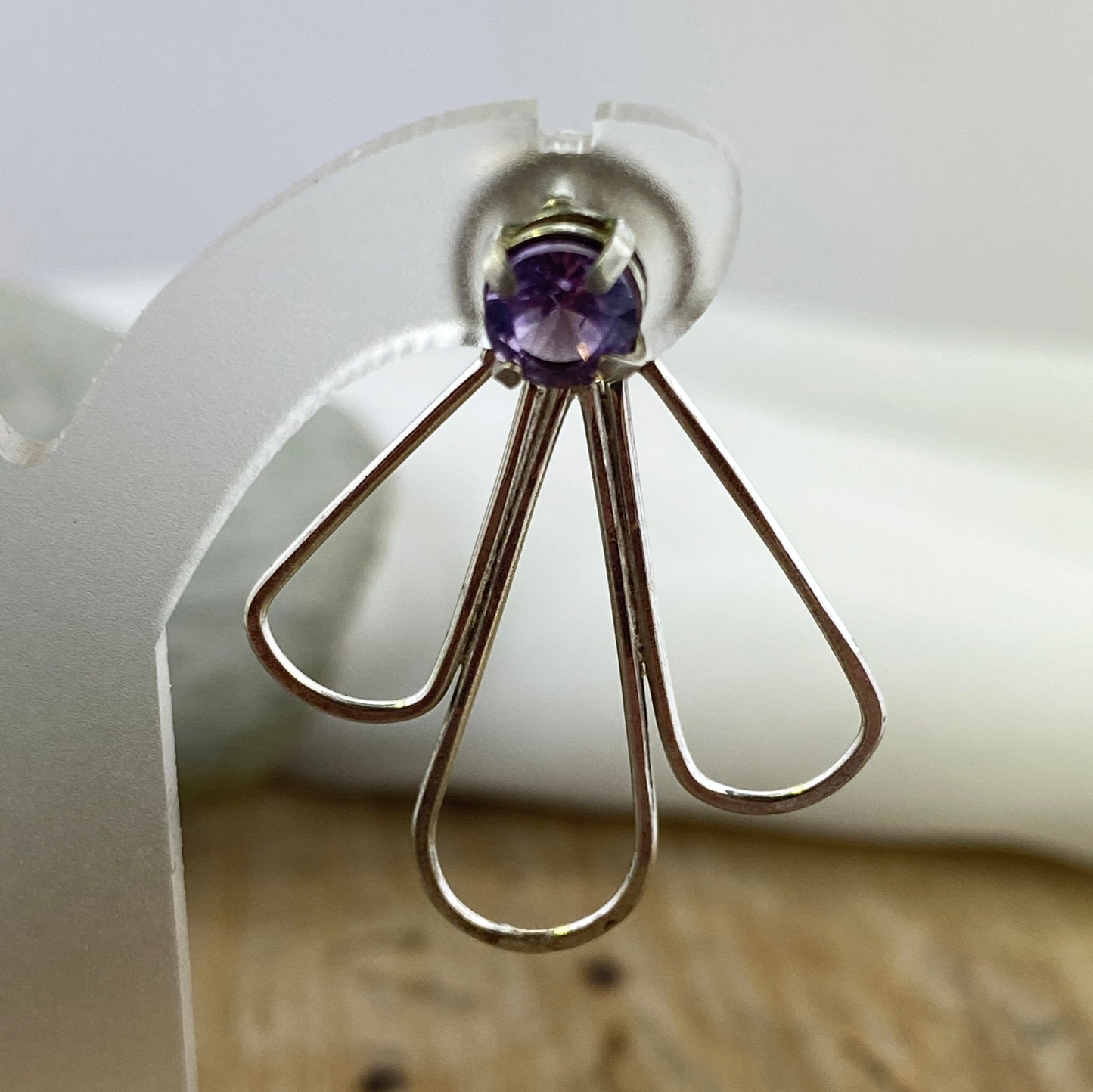 Purple Alexandrite Stud Earrings