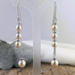 White Pearls Dangle Earrings