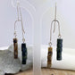 Green & Brown Dangle Earrings