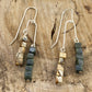 Green & Brown Dangle Earrings