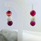 Pink & White Dangle Earrings