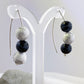 Black & White Dangle Earrings