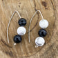 Black & White Dangle Earrings