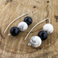 Black & White Dangle Earrings