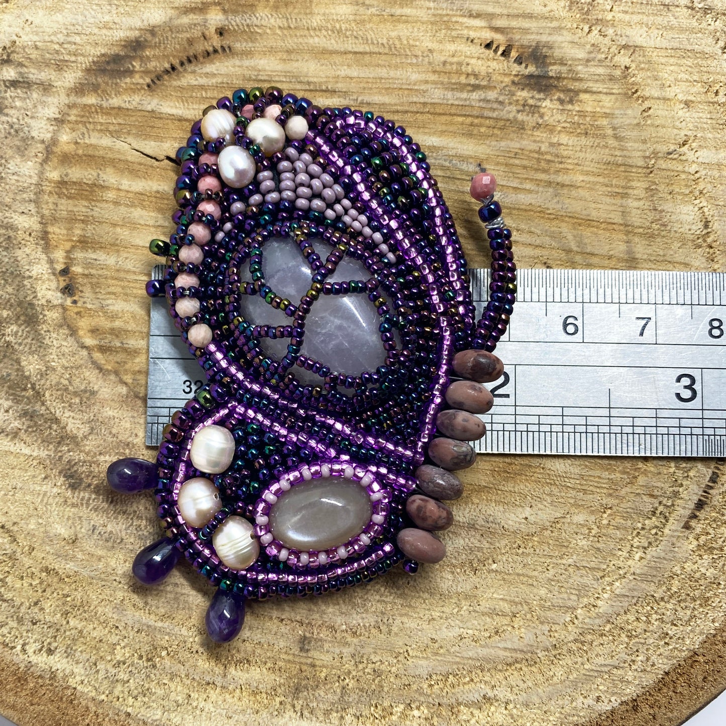 Butterfly Beaded Brooch