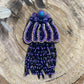 Jellyfish Beaded Brooch