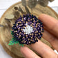 Chrysanthemum Flower Beaded Brooch