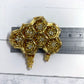 Honeycomb Beaded Brooch