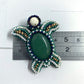 Turtle Beaded Brooch