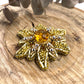 Sun Beaded Brooch