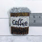 Coffee Cup Beaded Brooch