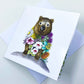 Watercolour Wombat Greeting Card