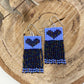 Heart Fringe Earrings