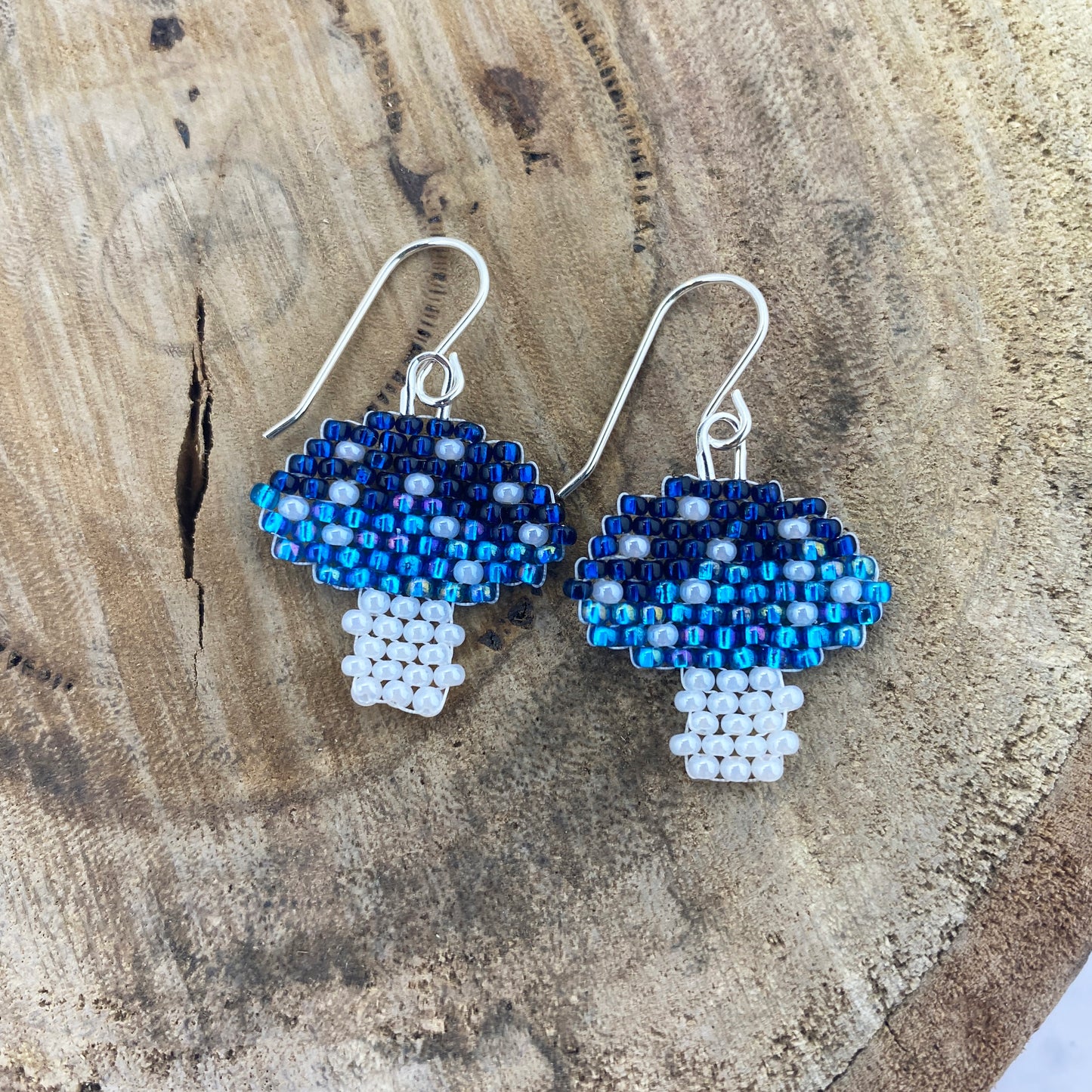 Mushroom Beaded Earrings