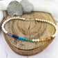 Rainbow Chakra & White Beaded Necklace