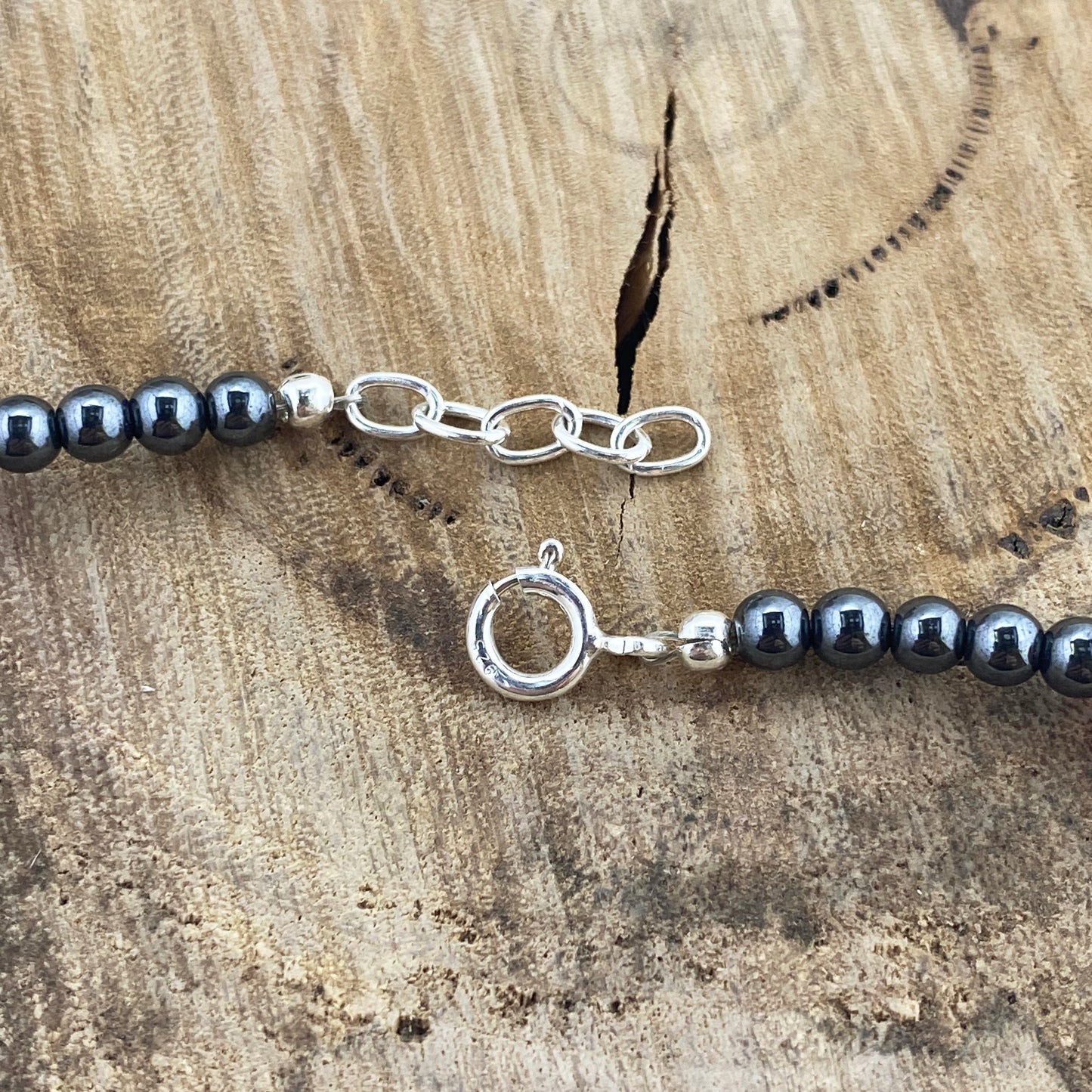 Grey & Orange Choker Necklace