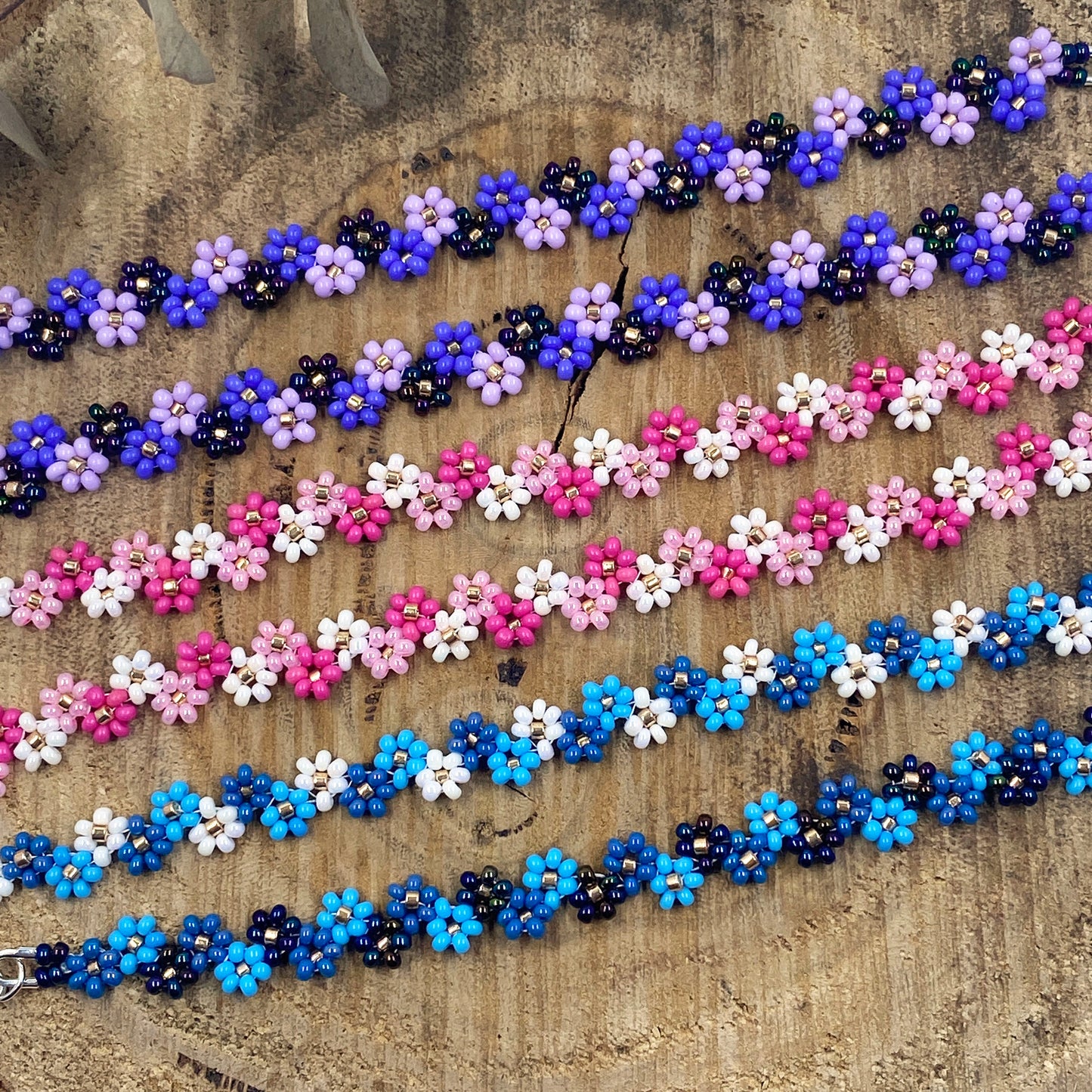 Daisy Beaded Bracelets