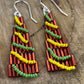 Christmas Tree Beaded Earrings