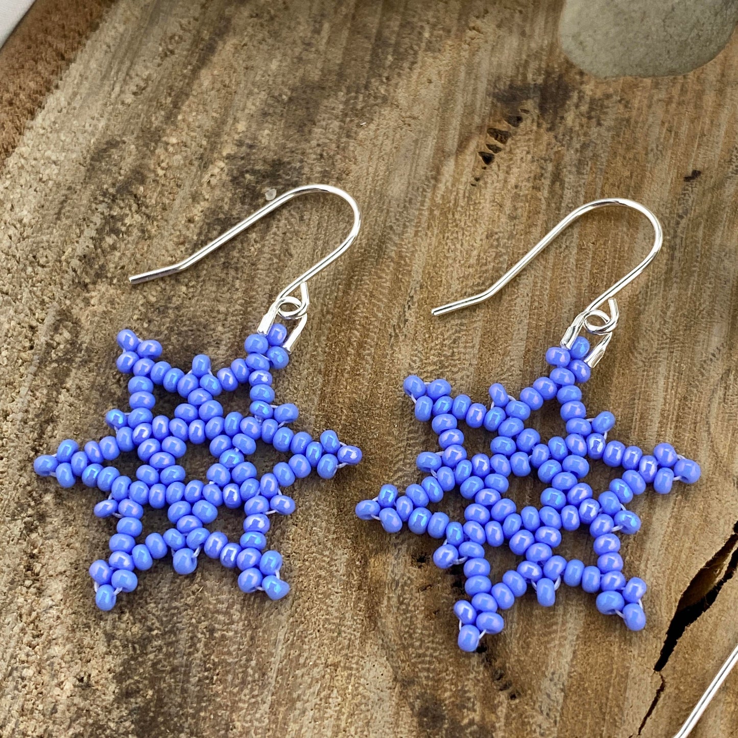 Snowflake Beaded Earrings