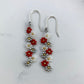 Beaded Christmas Daisy Flower Earrings