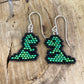 Dinosaur Beaded Earrings