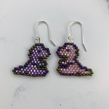 Dinosaur Beaded Earrings