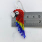 Macaw Bird Beaded Earrings