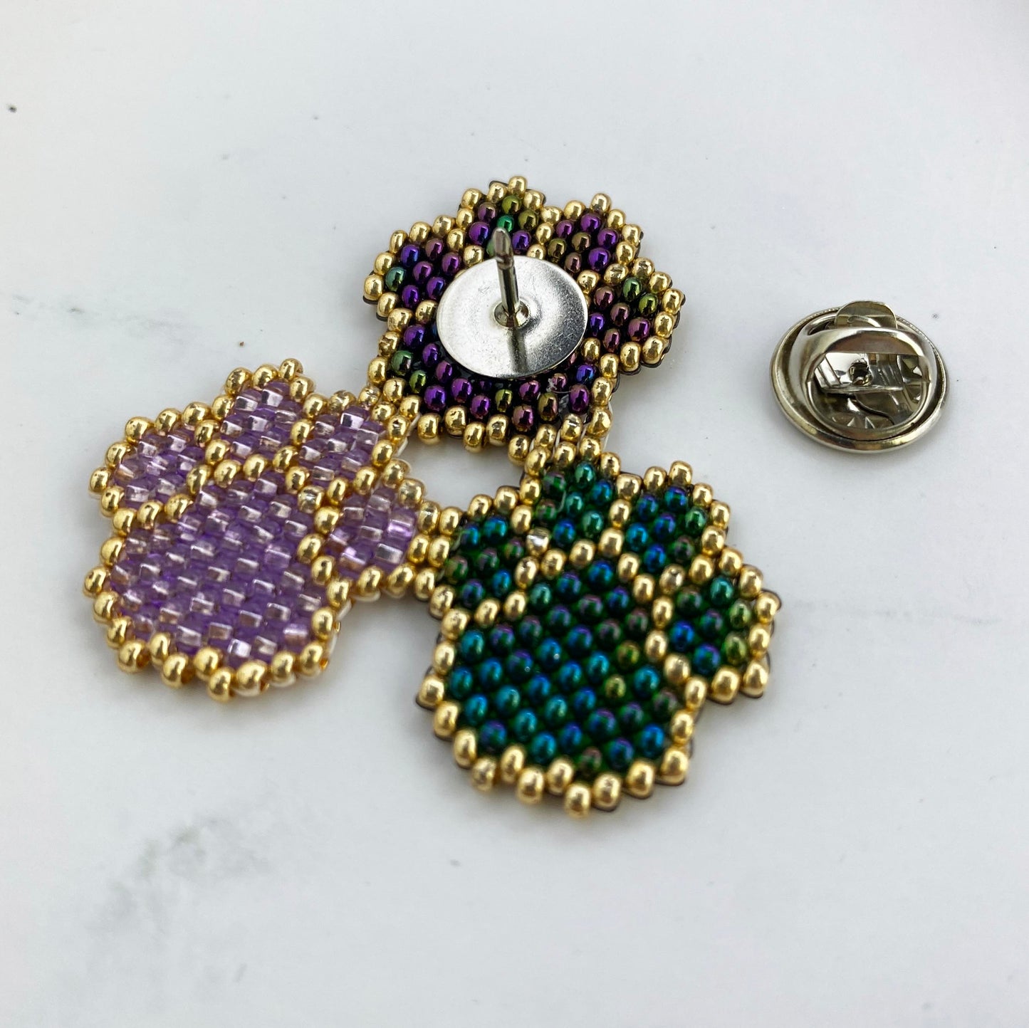 Paws Beaded Brooch