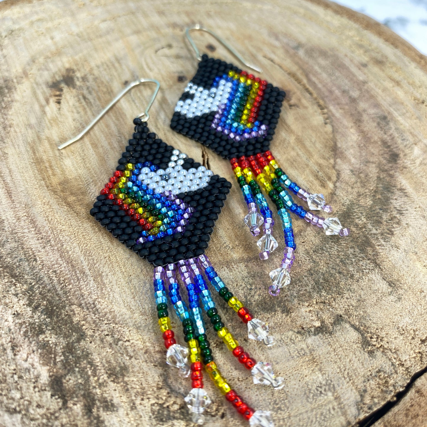 Unicorn Beaded Earrings