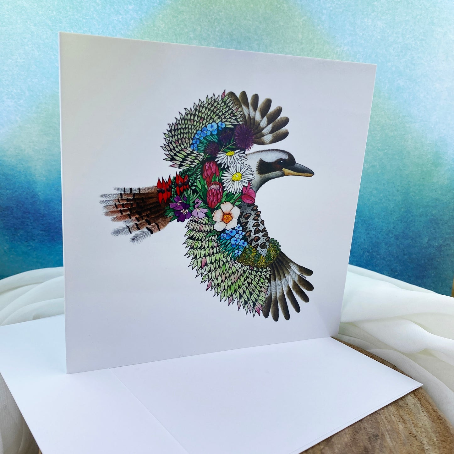 Watercolour Kookaburra Greeting Card