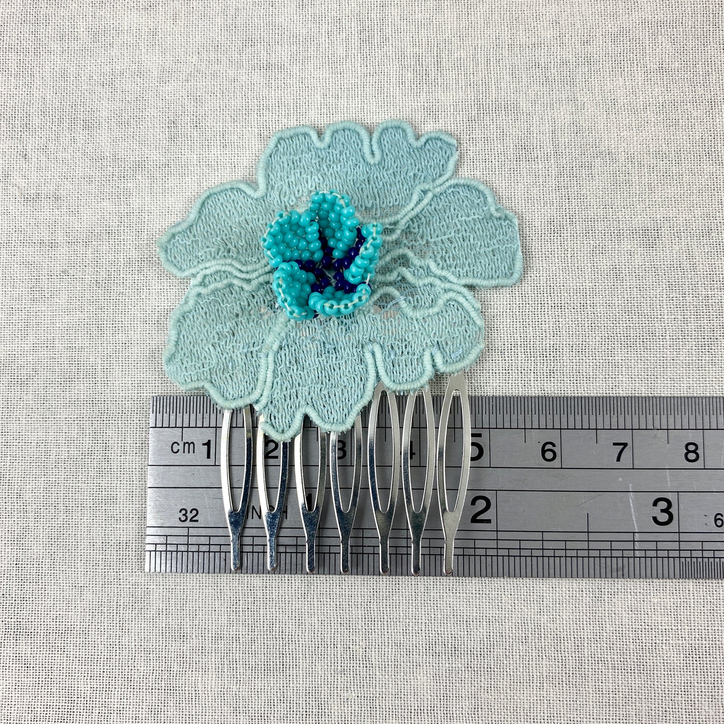 Turquoise Flower Lace Hair Accessories