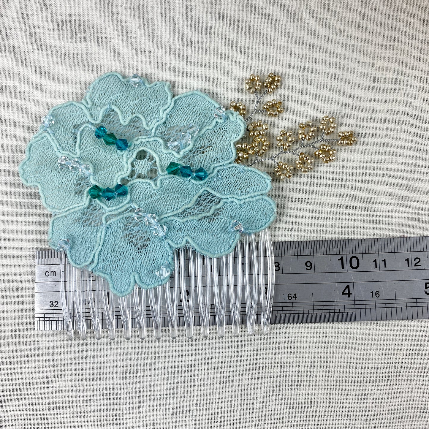 Turquoise Flower Lace Hair Accessories