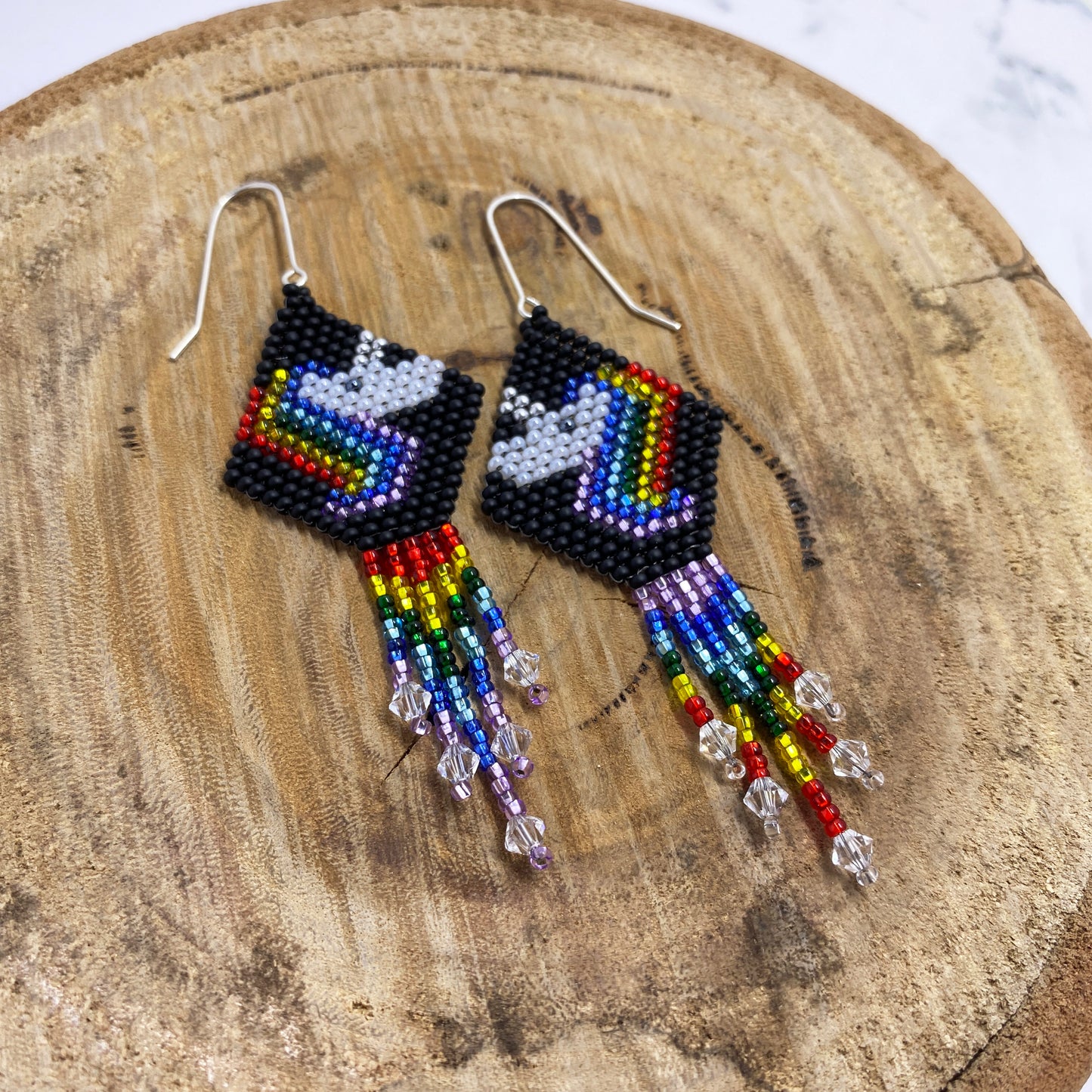 Unicorn Beaded Earrings