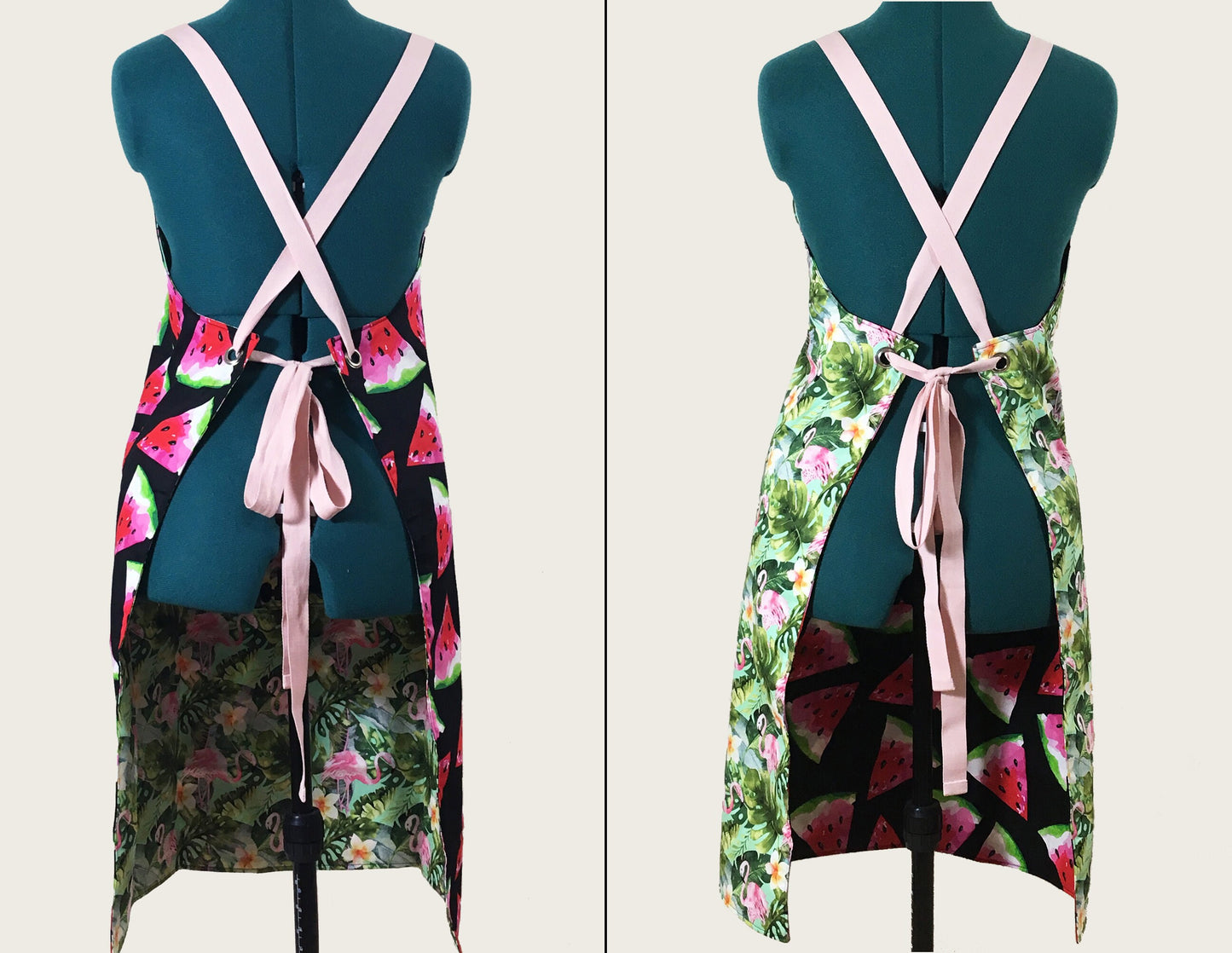 Watermelon & Flamingo Apron